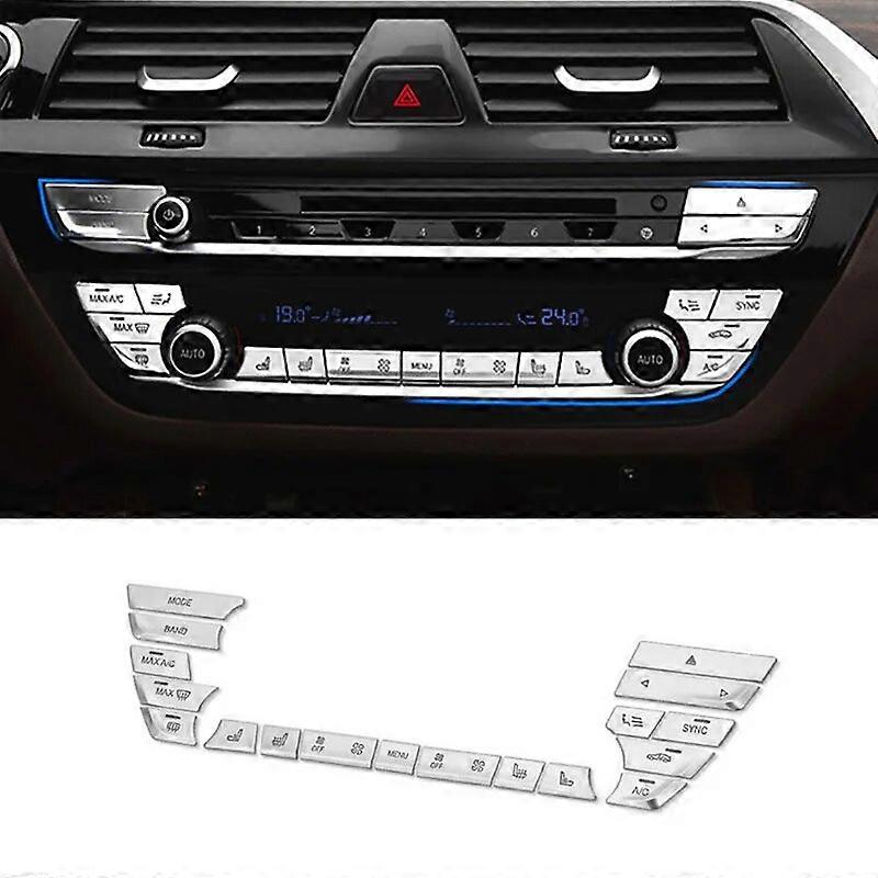 For BMW 5 Series 6GT G32 G30 17-21 Chrome Center Control Button Switch Adjust Decorate Cover Trim