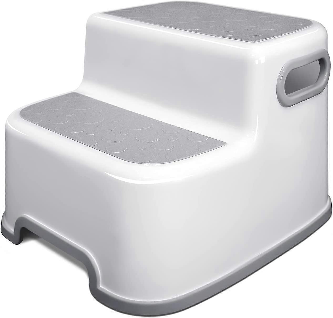 Kids Stool Two-Step Non-Slip Child Step Stool With Handle Toddler Booster Stool Suitable For Children Over 18 Months(Pack Of 1)