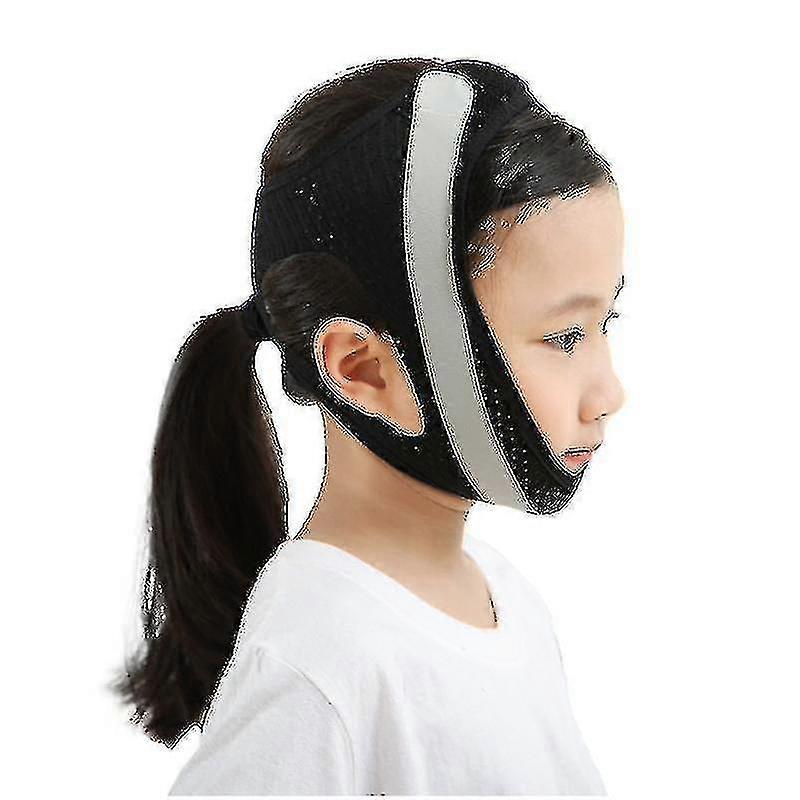 ضمادة على شكل حرف V لمنع فتح الفم أثناء النوم للأطفال، حزام تصحيح التنفس عن طريق الفم