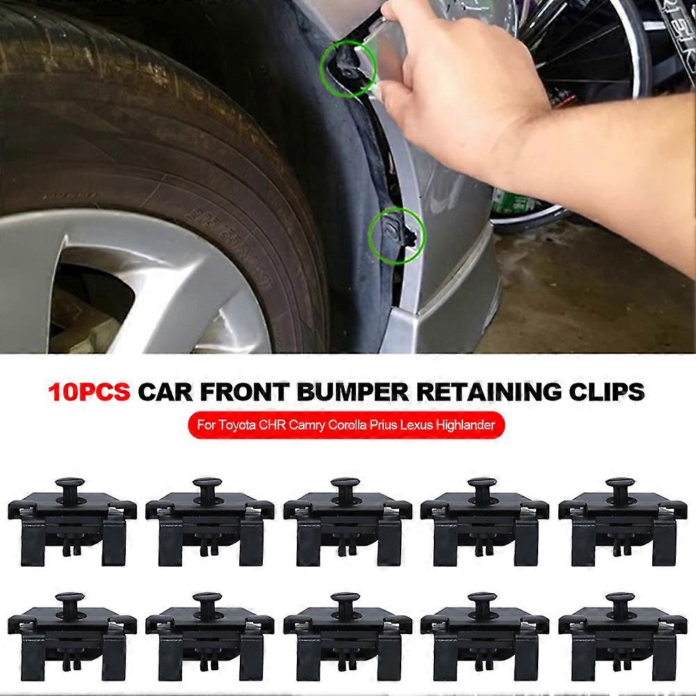 Set of 4 Front Bumper-Spoiler Clips for 2003-2010 Toyota Corolla 76879-44010 | UK