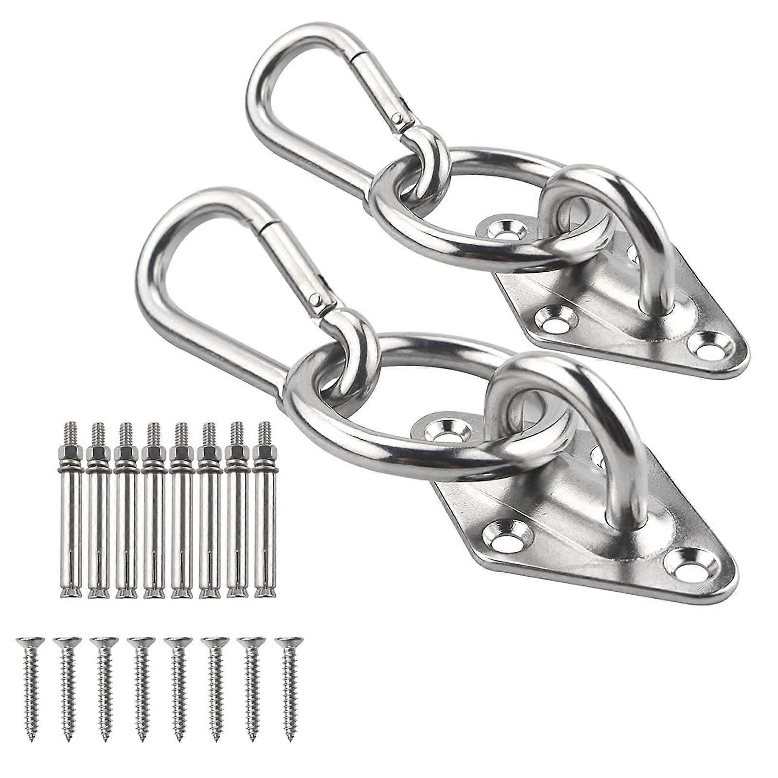 1100 lb Hammock Hanging Kit, Ceiling Hooks Heavy Duty Hammock Hooks with O Ring, Indoor Outdoor Hammock Hanging kit for Hammock,Yoga,Swing Chair,etc