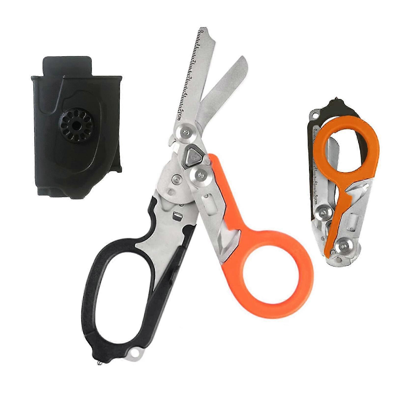 6 In 1 Emergency Scissors, Multi Tool Pliers Scissors, Tactical Folding Pliers