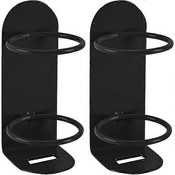 2-pack electric toothbrush holder on the wall (black)