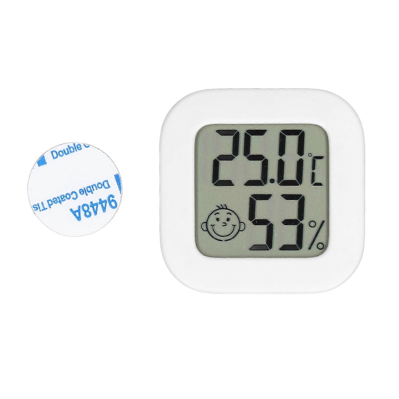 Thermometer Hygrometer Temperature Gauge LCD Digital Display with Built in Battery