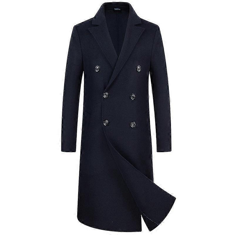 Trenchcoat Herren Winter Wollmantel Mantel Herren LÃ¤nge Red