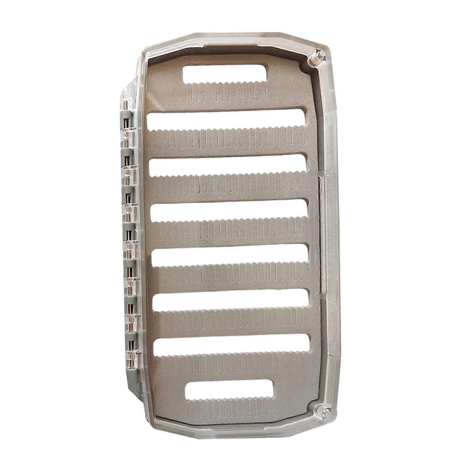 Fly Box Flies Tackle Storage Box for Fisherman Fishing Accessories Fly Hooks Gray L