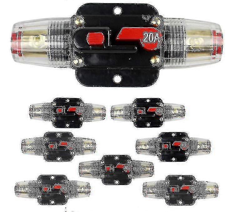 Auto Circuit Breaker Reset Fuse Inverter Fuse Holder Inline Fuse Block 20-100 Amp vv