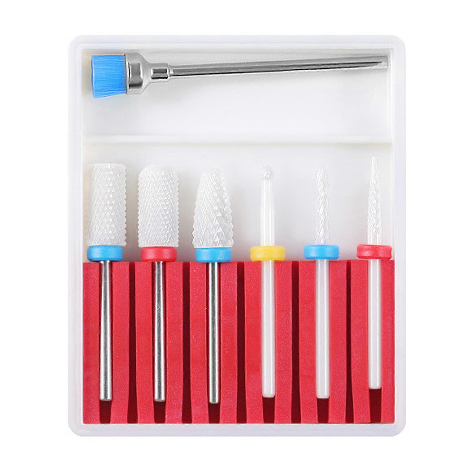 Electric Ceramic/Steel Alloy Nail Drill Bit Wear Resistant Manicure Grinder Tool for DIY Nails Art