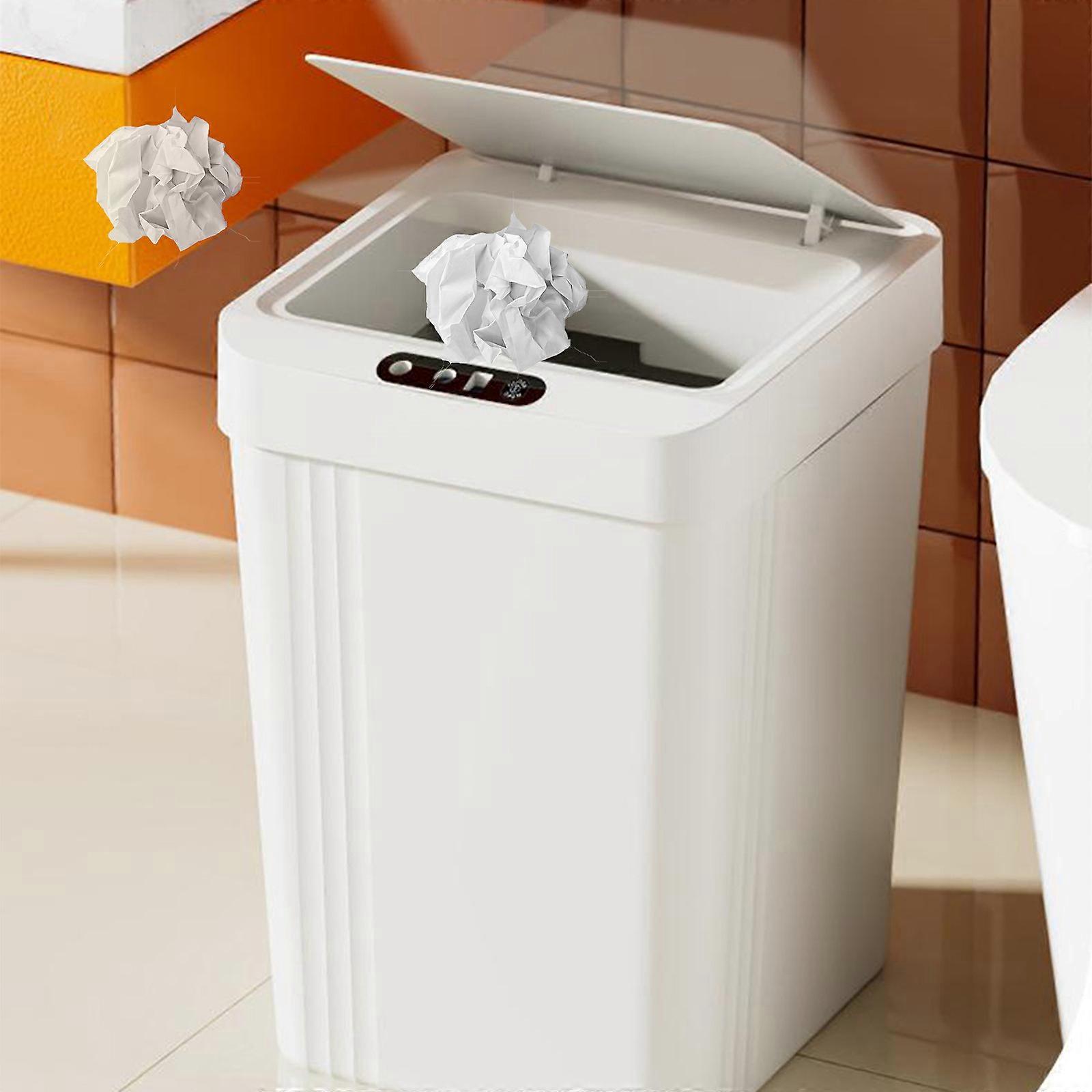 Three-mode Sensor Trash Can Touchless Sensor Trash Can 13 LiterSmall Capacity Trash Can With Lid Sensor Kitchen Bin Recycling For Kitchen/Living Room/