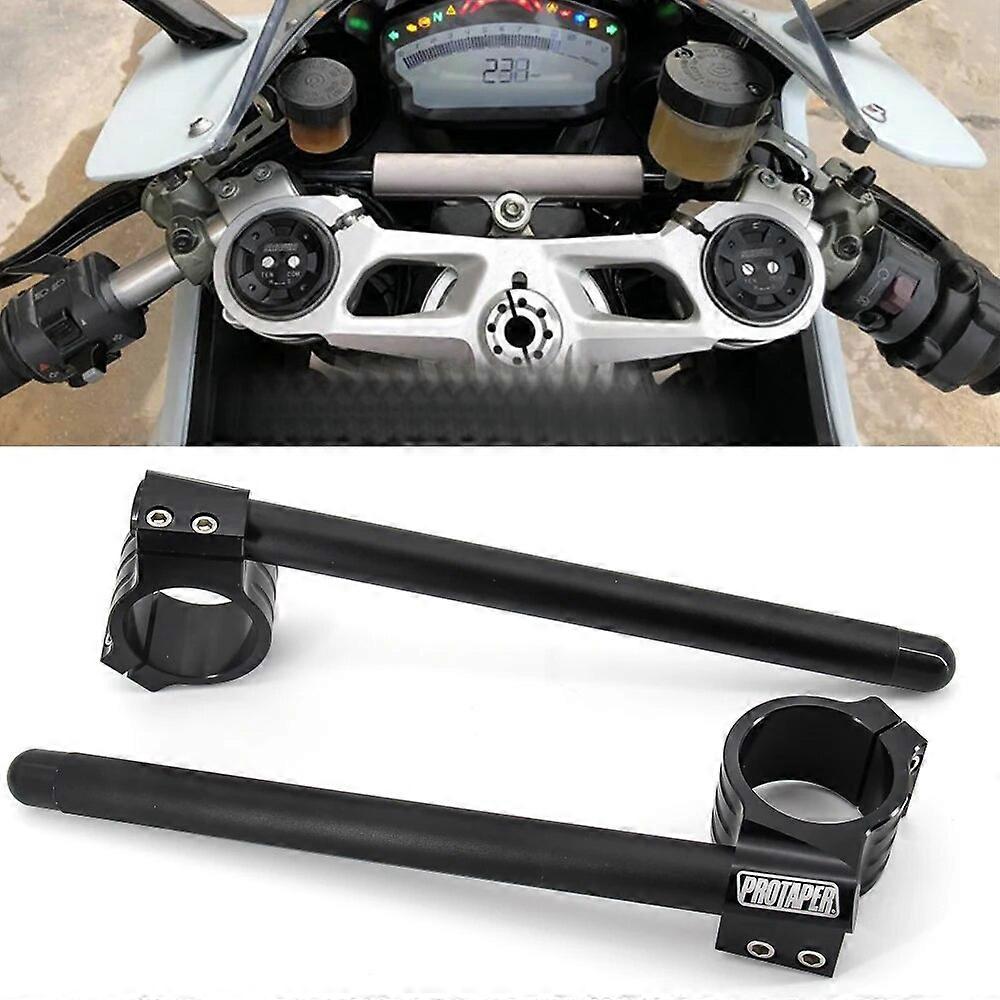 Motorcycle Handlebar Racing Adjustable CNC For Ducati 899 959 1199 1299 Clip On Ons Fork Handlebars Handle Bar Cafe Racer