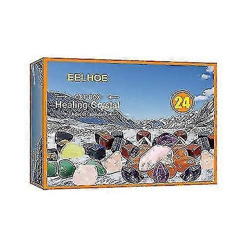 24 Crystal Advent Calendar, Mineral Christmas Advent Calendar, Unique Design Calendar, Christmas Advent Calendar Decorations, Children's Christmas Com