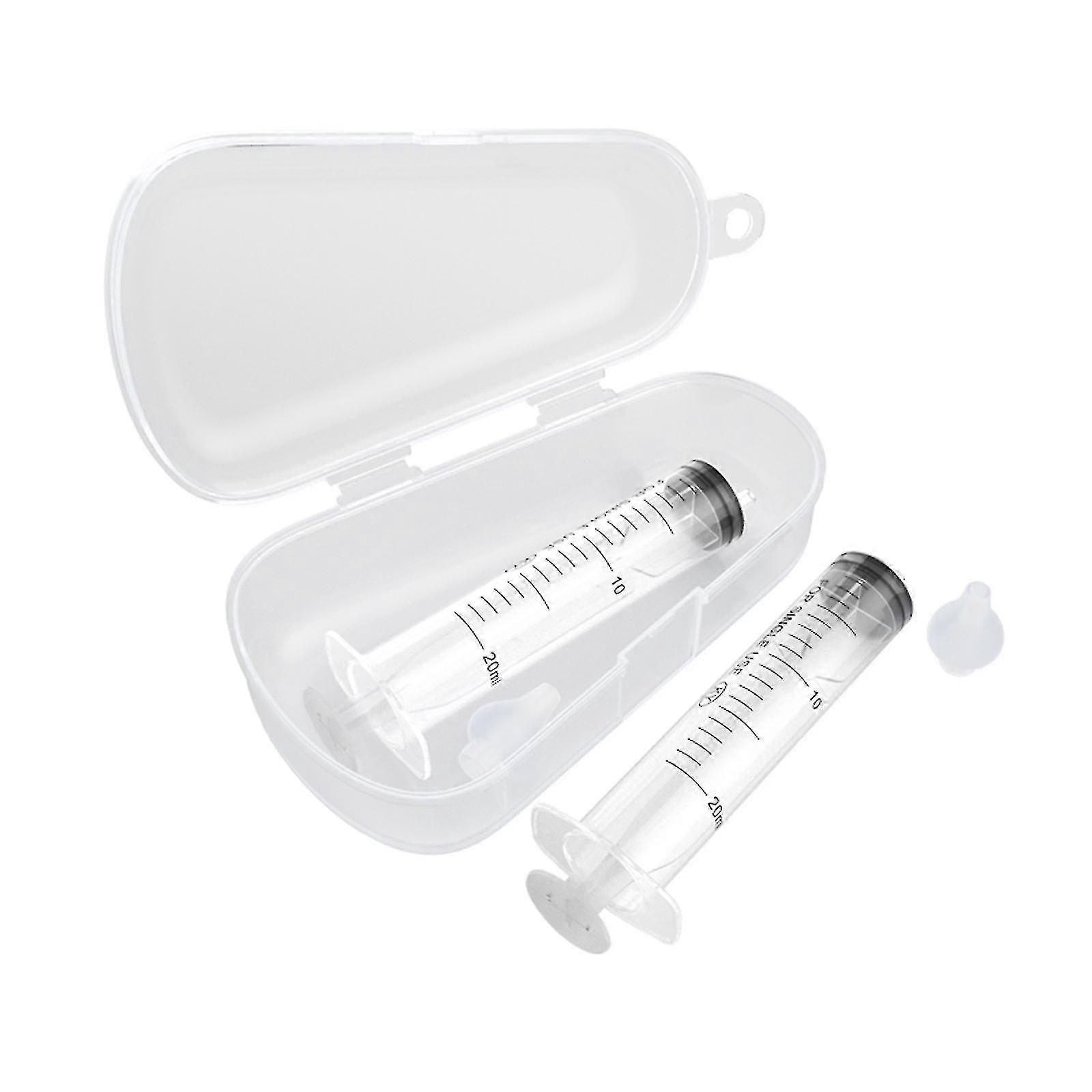 Baby Nasal Syringe, Baby Nose Syringe With Graduation 20ml With Cleanable And Reusable Silicone Nasal Suction Tip