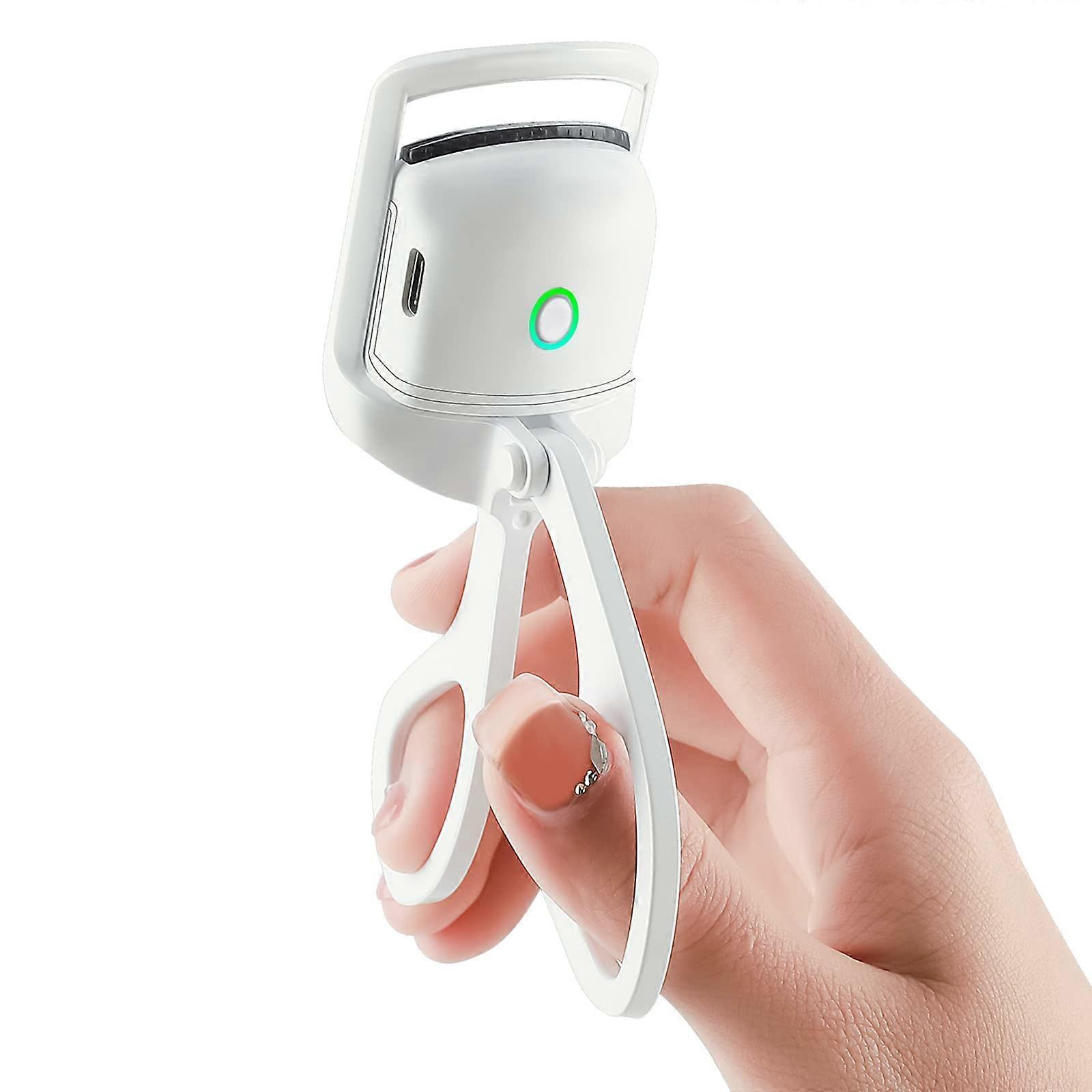 Heated Eyelash Curler, USB Rechargeable, Electric Heated Eyelash Curler, Two-Position Temperature Control