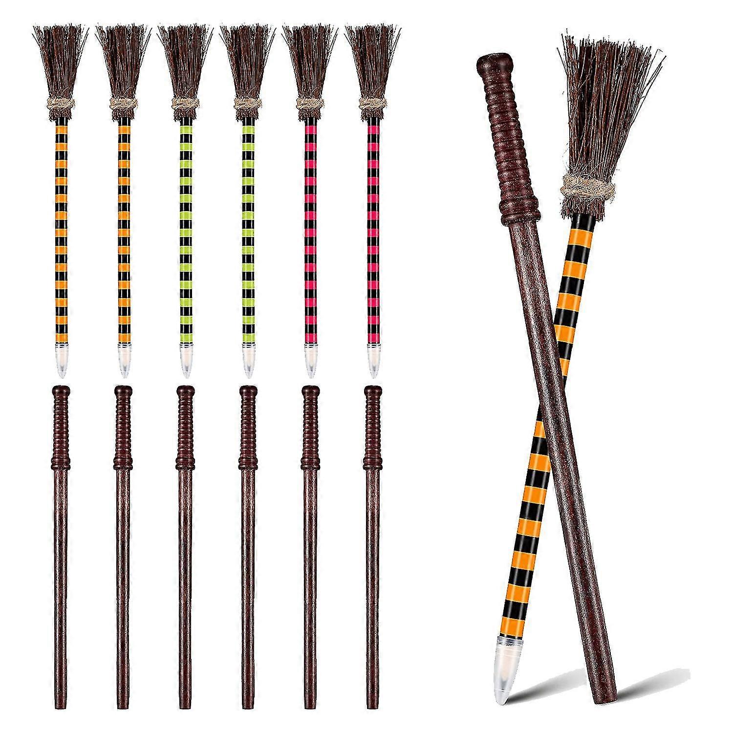 Baguette Crayons Set Crayons à balai de sorcière Wizard Party Favoris Birthday Goody Bag pour adolescents Enfants Garçons Fille