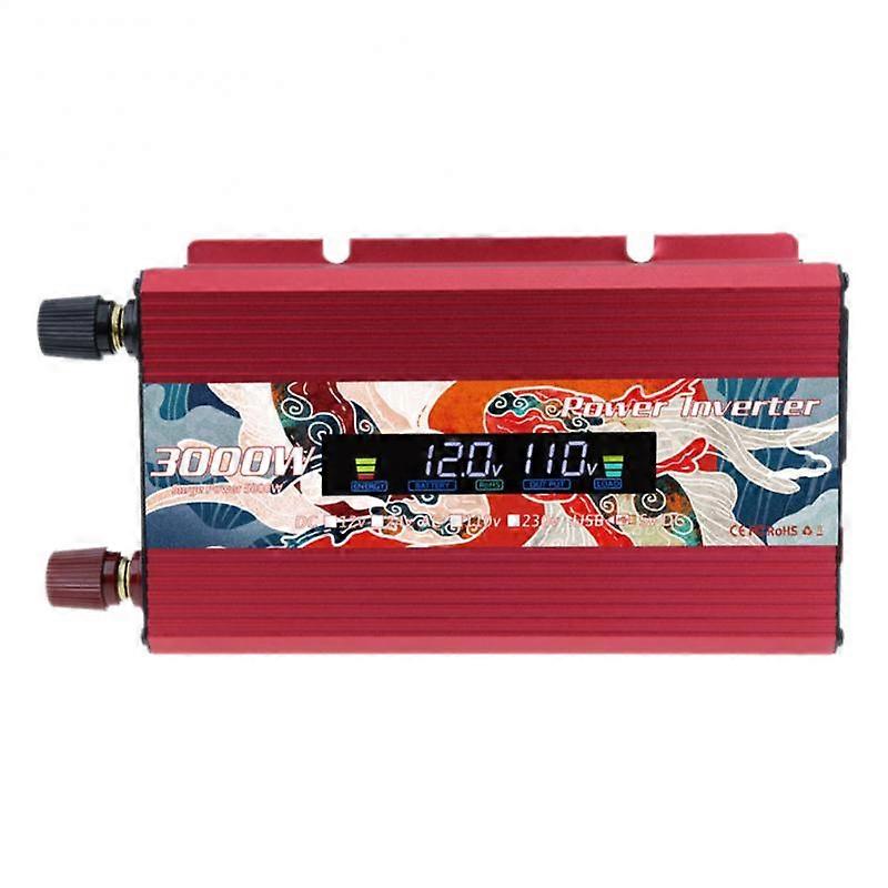 Car Inverter DC12V/24V To AC 110V/220V Voltage 50/60HZ Power 3000W Solar Transformer