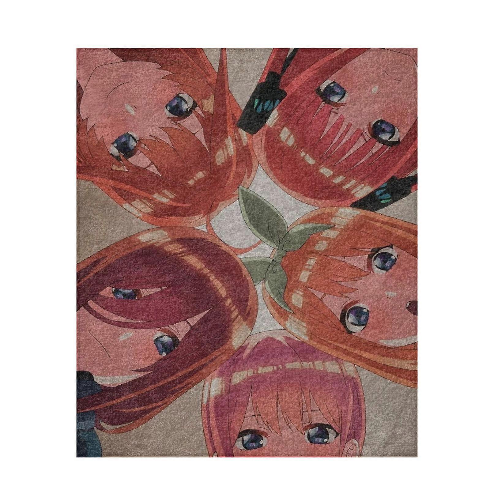 the quintessential quintuplets Coral fleece blanket Throw Blanket Super Soft Plush Throw Blanket Bed Decorative Cotton Cozy for Couch and Bed