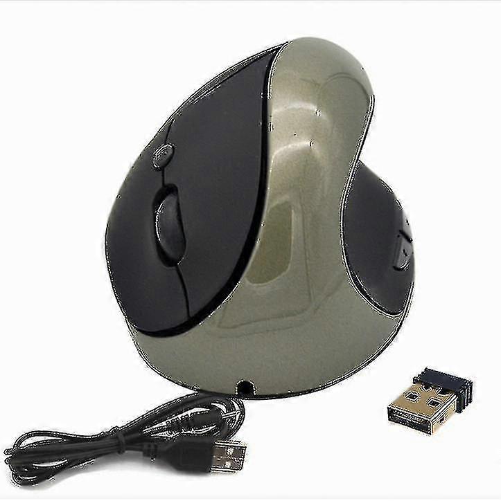 Wireless Ergonomic Vertical Mouse Mice Optical For Pc Laptop,gray
