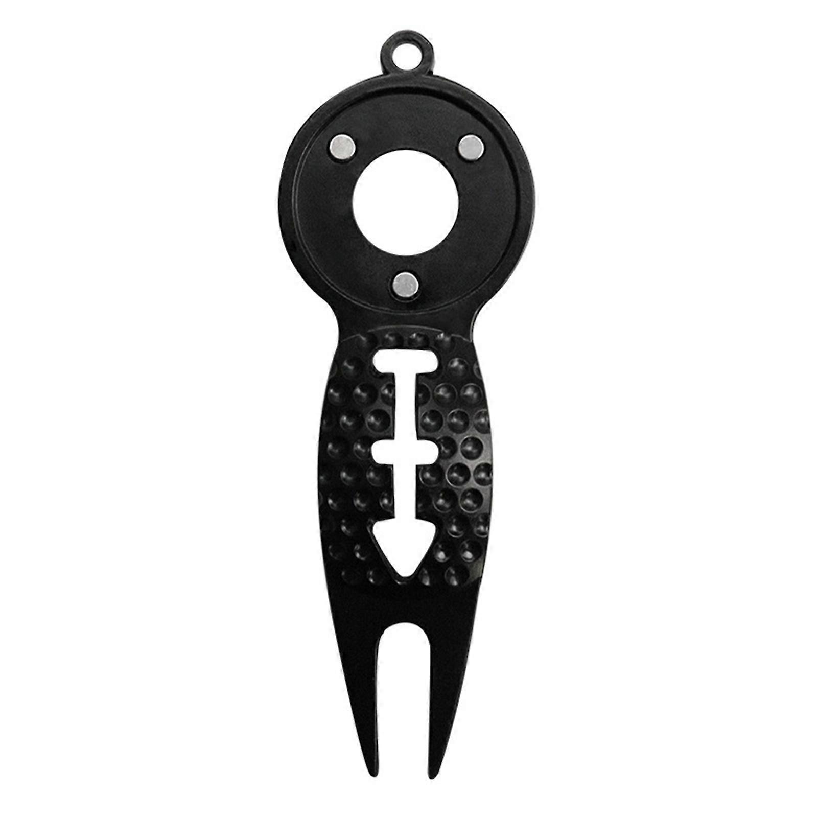 Figure Design Golf Divot Tool Stab Easily Textured Handle Corrosion Resistant Golf Pitch Fork for Outdoor