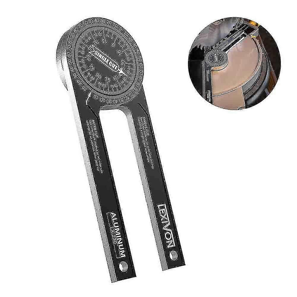 Miter Saw Protractor Aluminum Angle Finder 360 Protractor Digital Gauge Multi Angle Measuring Ruler