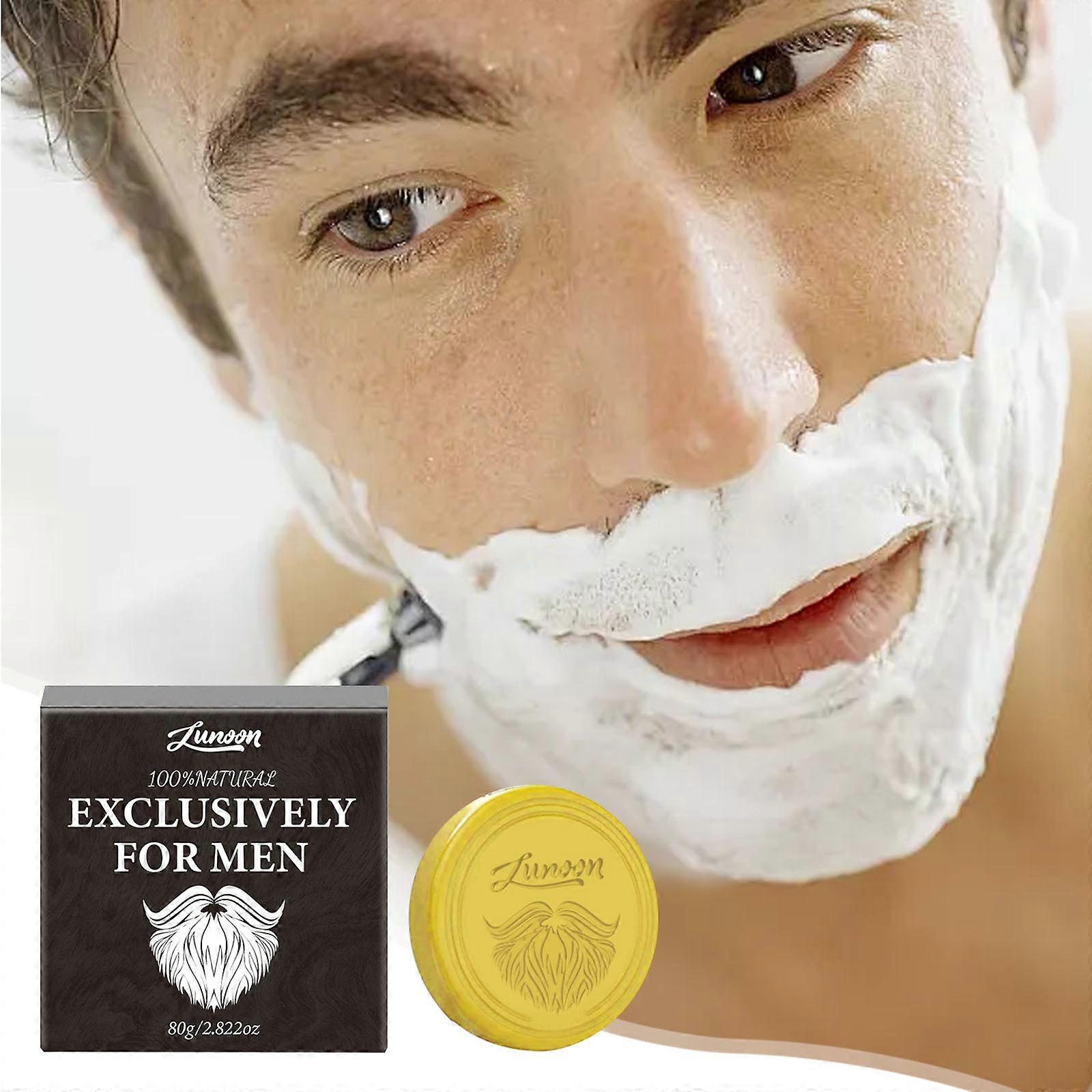 Shaving Soap Gentle Softening Beard Foam Shaving Men's Beard Soap 80g