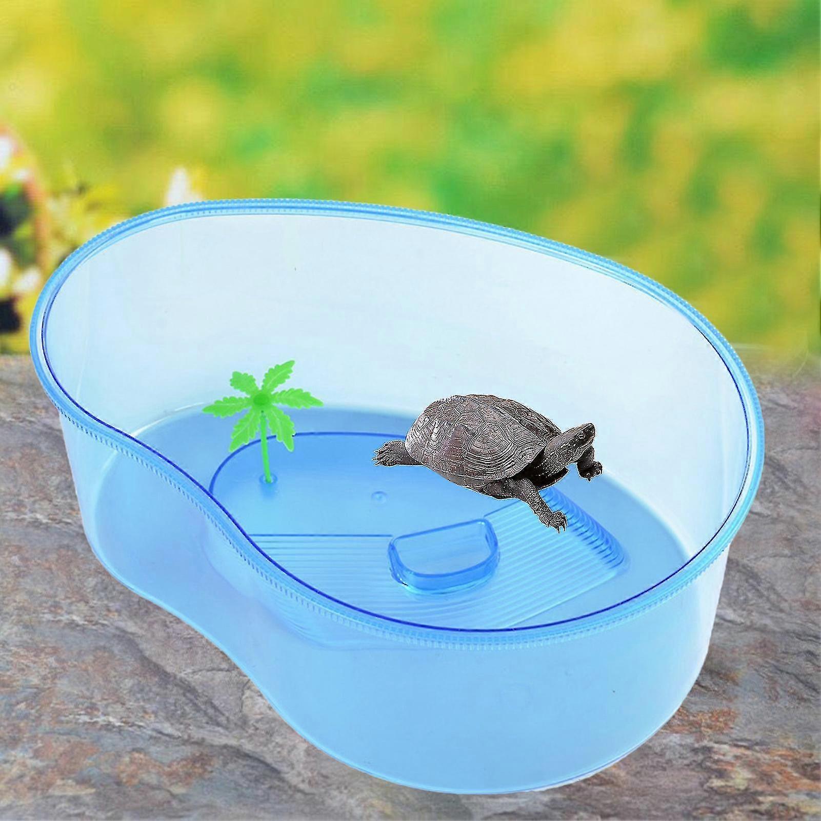 Turtle Tank With Basking Platform Large Capacity Transparent Fish Tank Turtle Breeding Box Aquarium Supplies