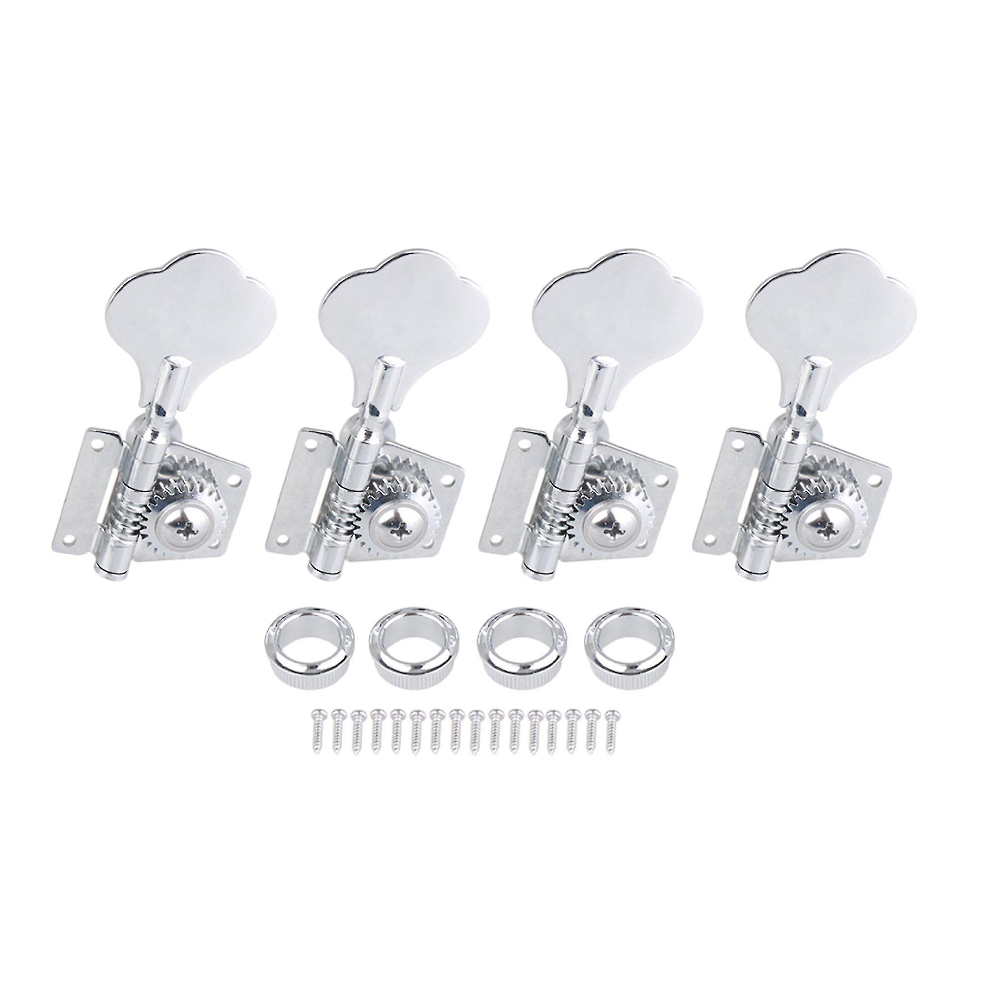Electronic Tuners 4r Bass Guitar Machine Heads Tuners Chrome