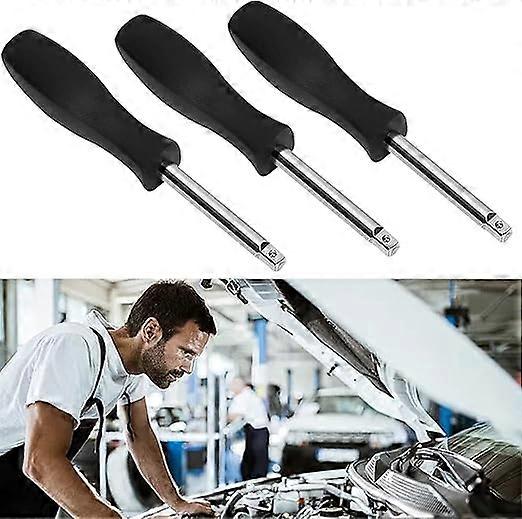 3 pcs Black 1/4 Inches Drive Spinner Handle Socket Driver Handle for Car Repair