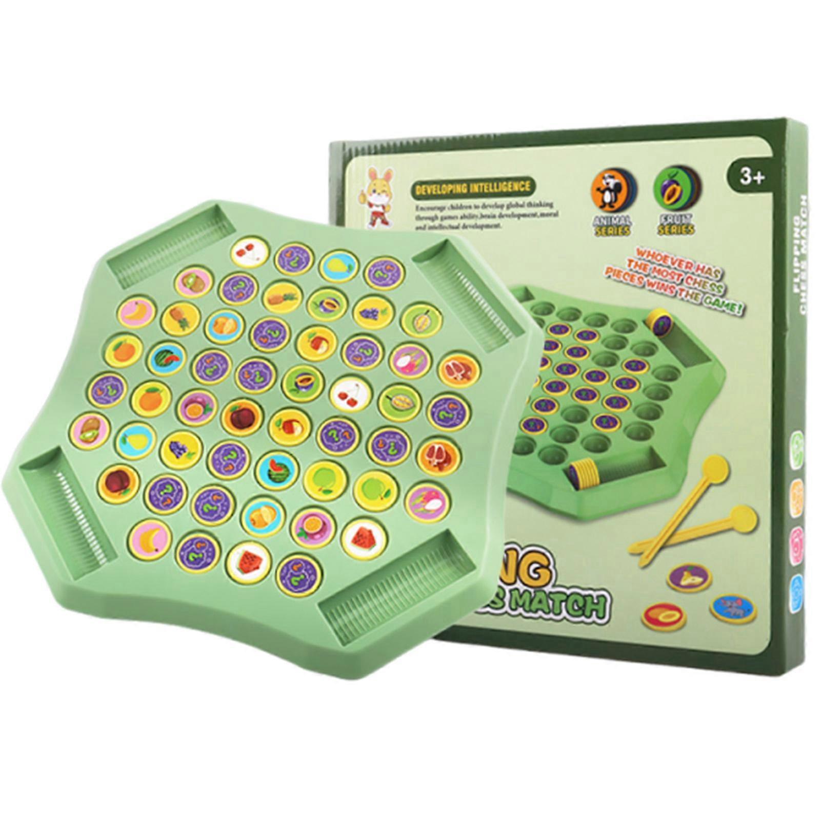 Animal Flip Chess-Board Game Funny Interactive Tabletop Game Toy for Family Game Night