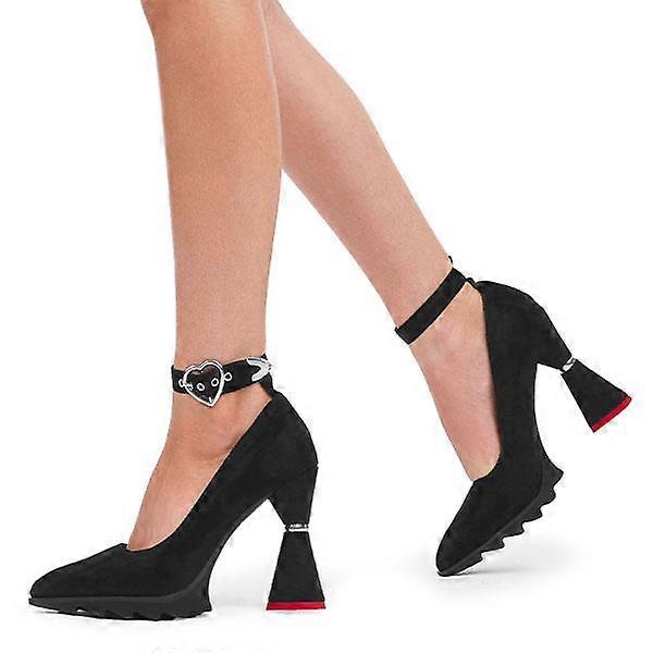 Lamoda Cherished Platform Heels - LMF 5400 - BlackSUEDE - UK7