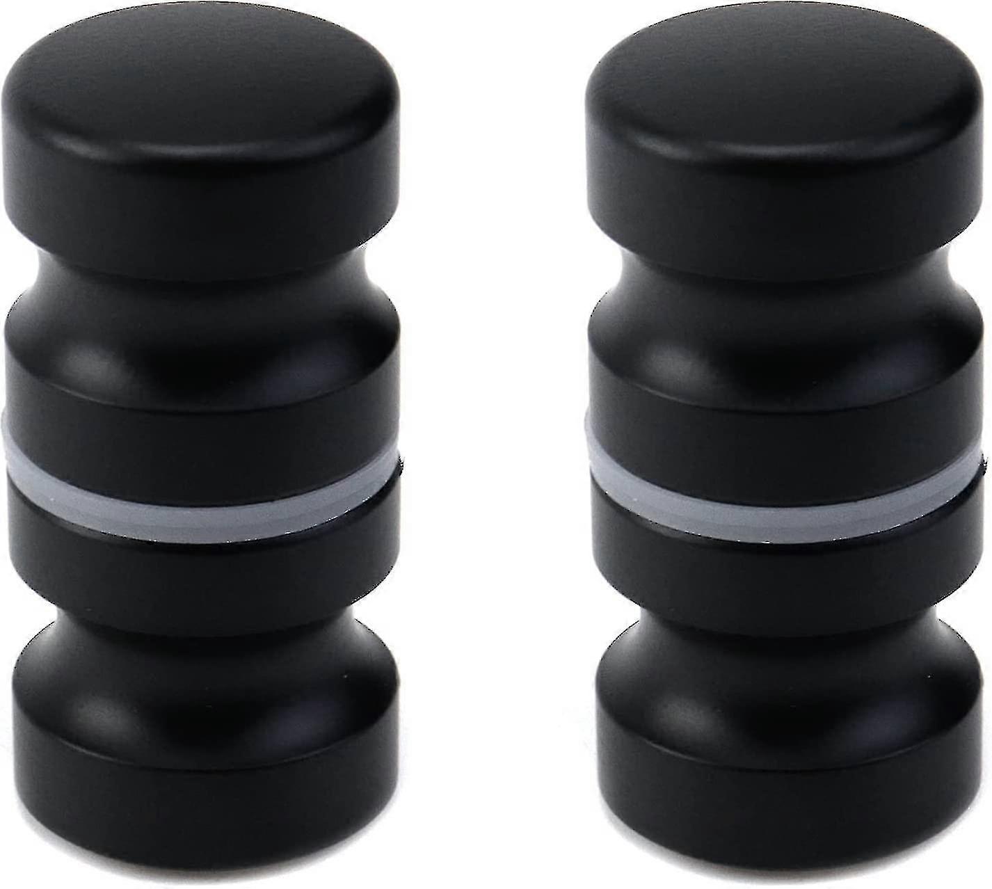 2pcs Black Bathroom Pull Handles, Shower Glass Door Knobs, Back To Back Shower Door Knobs
