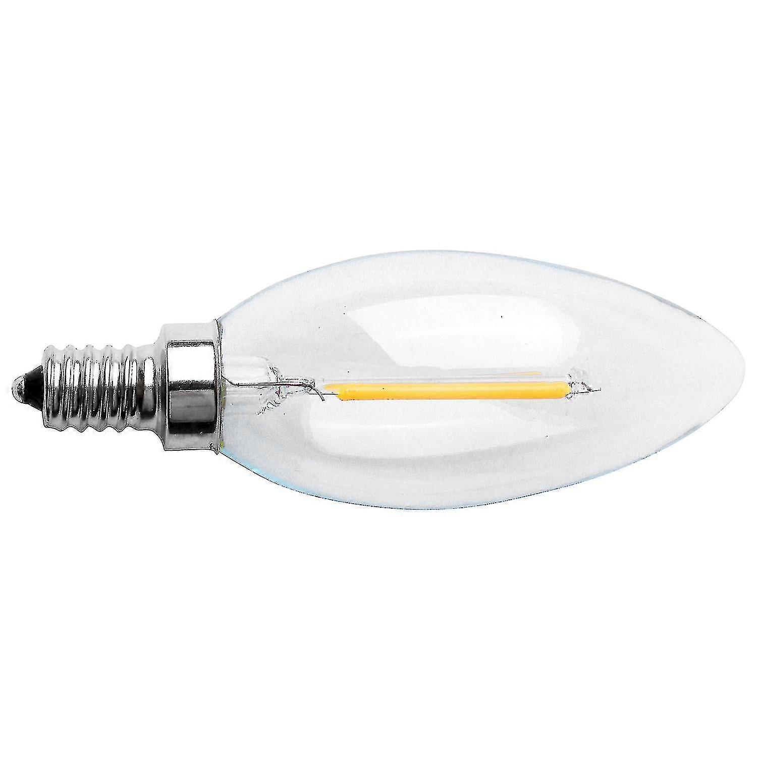 E12 2w Edison Candle Flame Filament Led Bulb Light 10*3.5cm