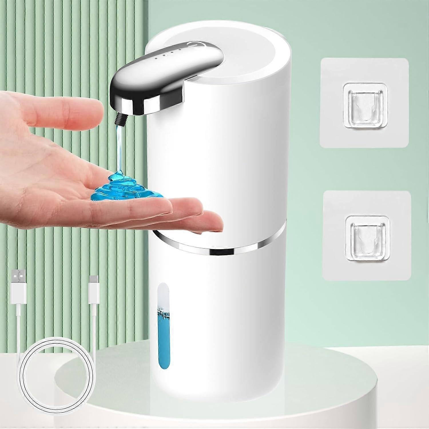 Automatic Soap Dispenser - 380ml Electric Wall Mounted Soap Dispenser with Foam Sensor - 4 Position Adjustable Switch - IPX5 Waterproof - for Kitchen