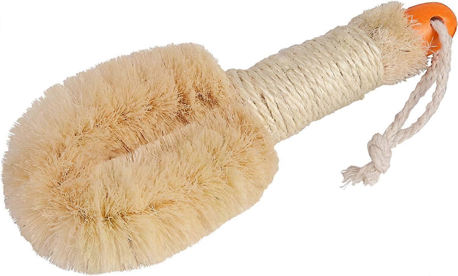 Bath brush with sisal bristles