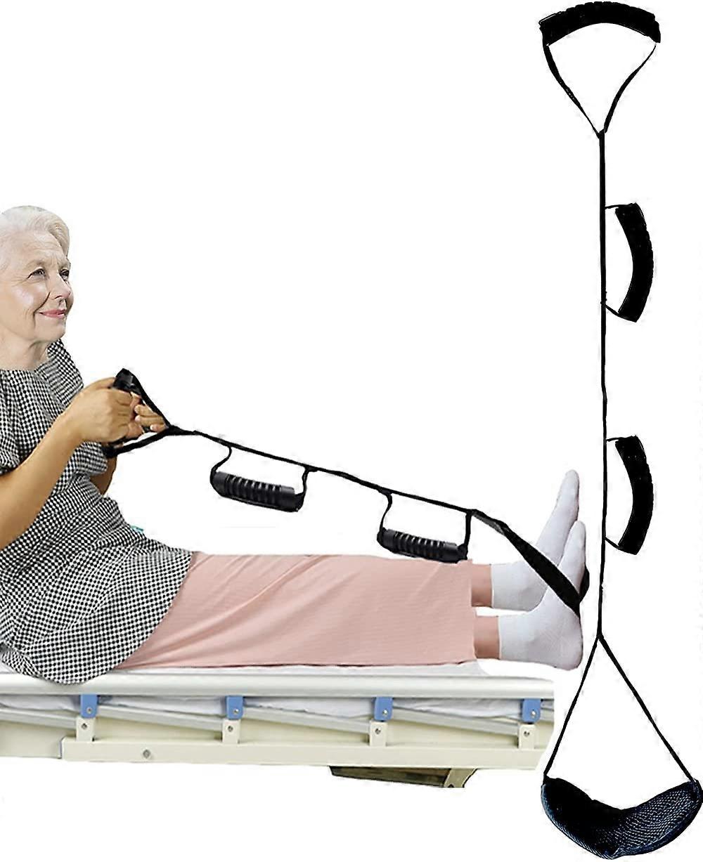 Beinhebergurt Multi-Loop Style - mit Handgriffen und weichem Fußpolster für Erwachsene, Senioren, ältere Menschen, Behinderte, Behinderungen und Kinder - Mobilitätshilfe (hart
