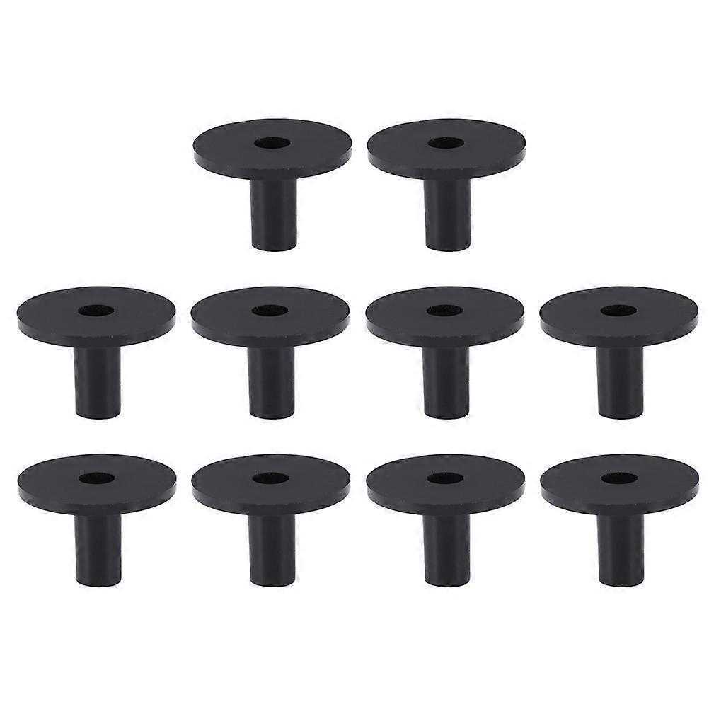 10pcs Drum Cymbal Sleeves Casing Pipe Tools Drum Kit Accessories (Black)