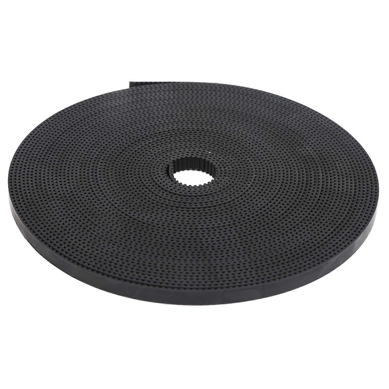 6mm PU Timing Belt with Steel Core 2GT Synchronous Belts for Industrial Use Black 10m 32.8ft