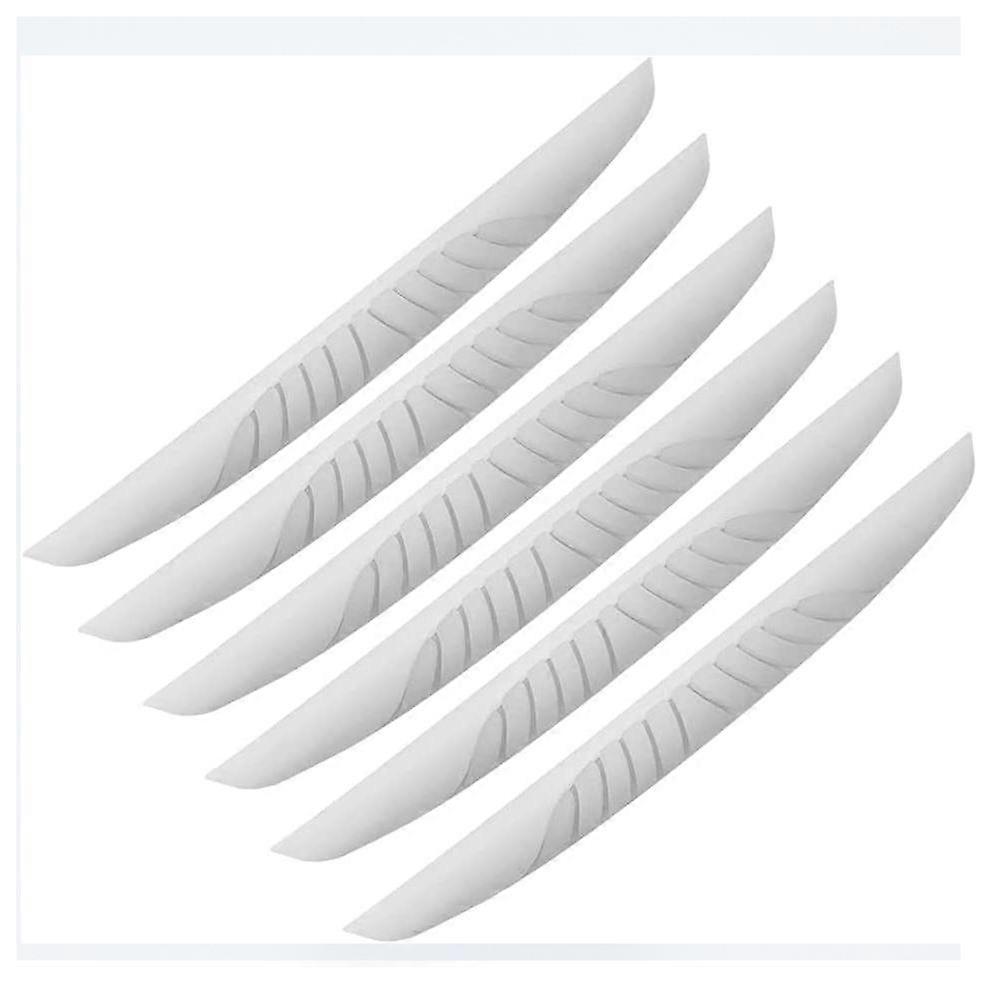 Set van 6 premium deurbeschermers, PVC, wit