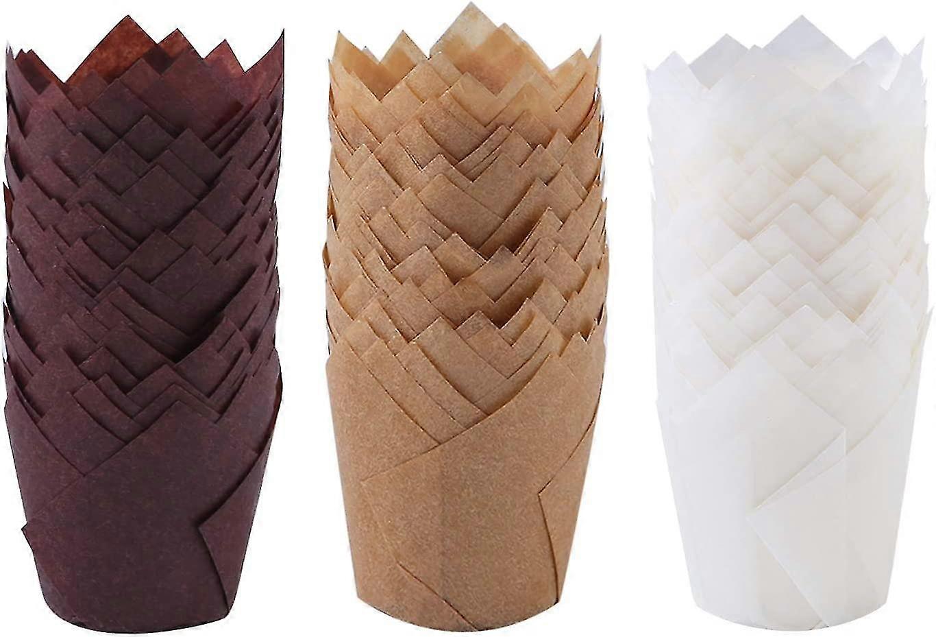 150pcs Mini Baking Cups Tulip Baking Cups Cupcake Liners Muffin Liners