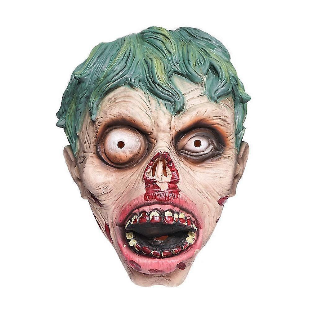 Halloween Mask Horror Rotten Face Zombie Latex Mask Party Trick Haunted House Props