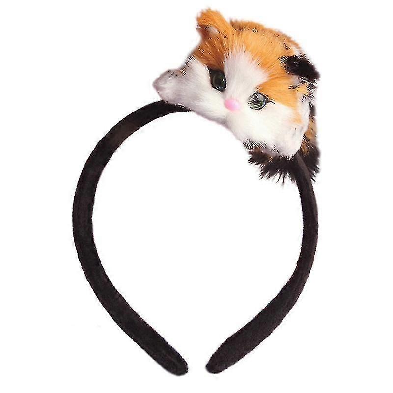 Lovely 3d Simulation Lying Kitty Headband