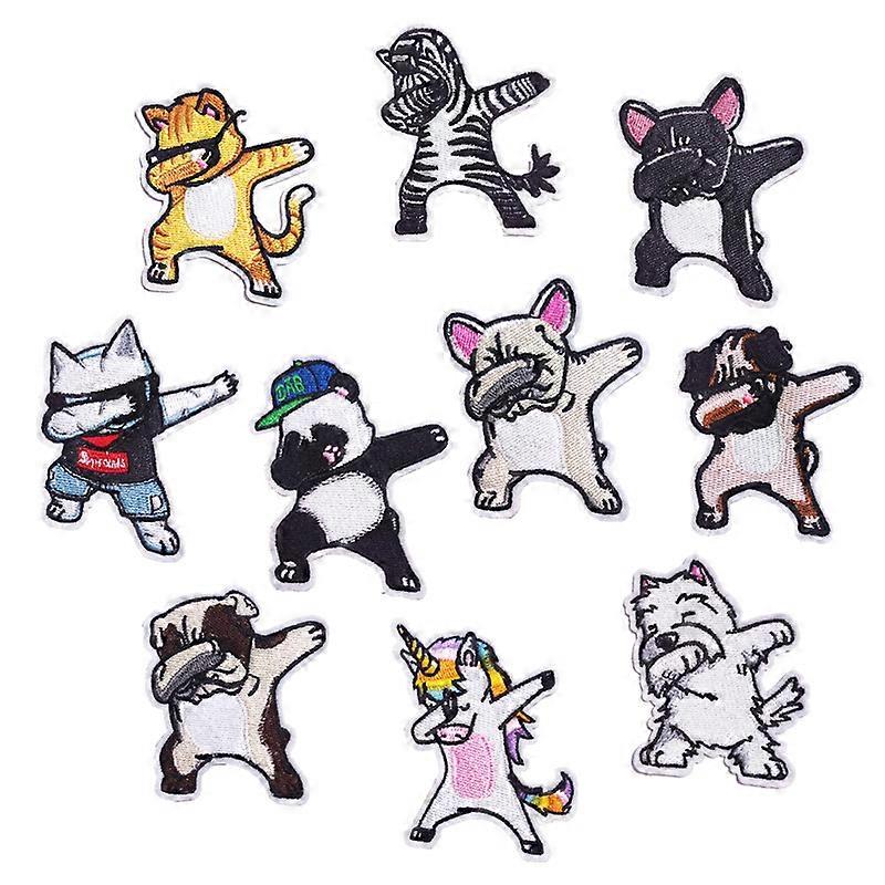 10 Pack Dog Iron-on Patches Sew-on Appliques