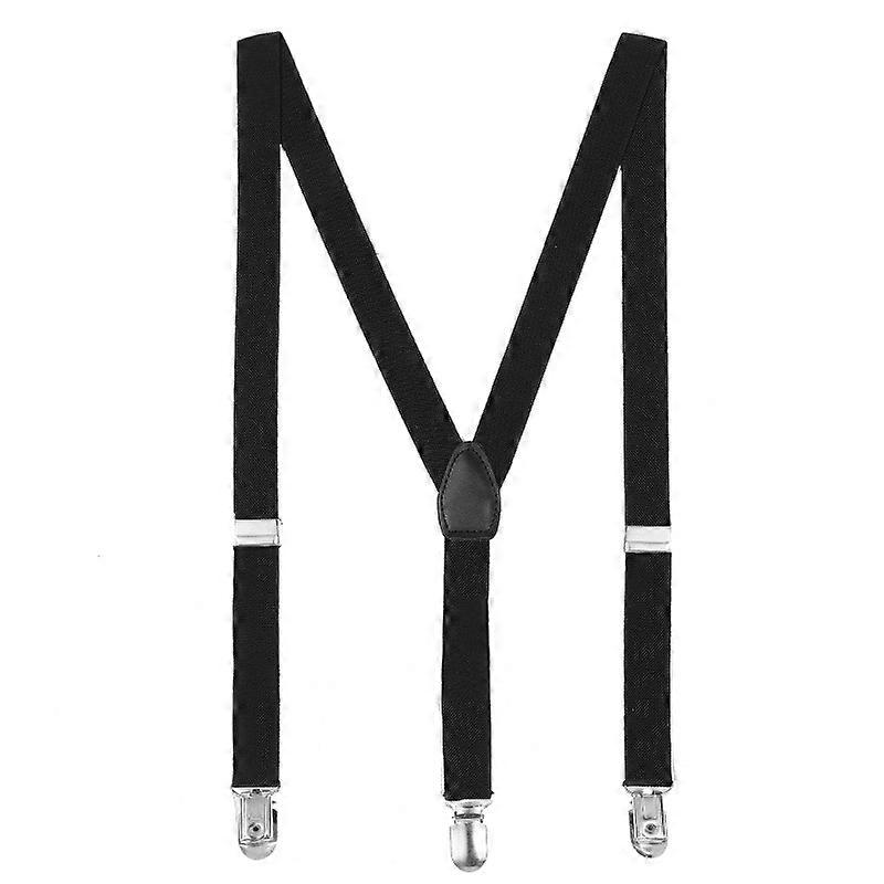 One Size Fully Adjustable Y Shaped Braces/Suspenders with Clips