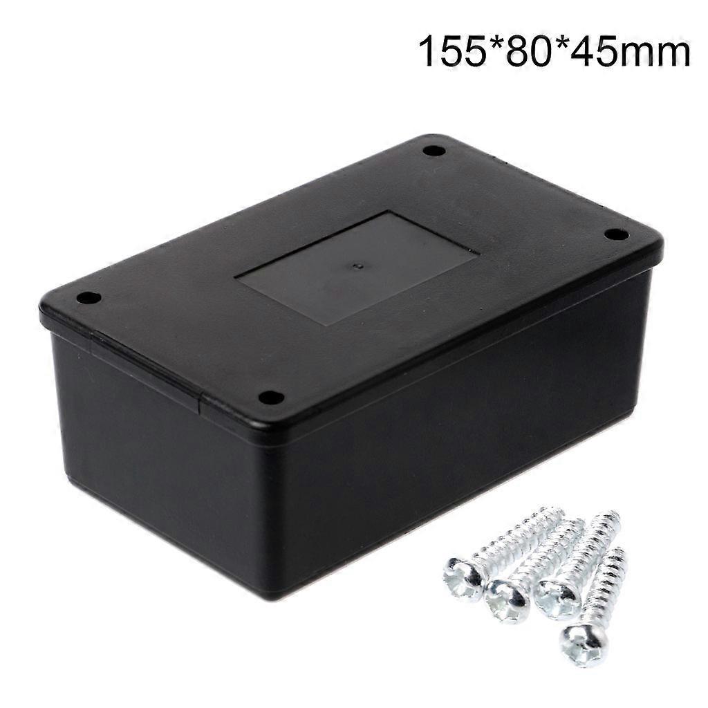 Dustproof Junction Box Enclosure Black Shell Plastic Electronic Project Box