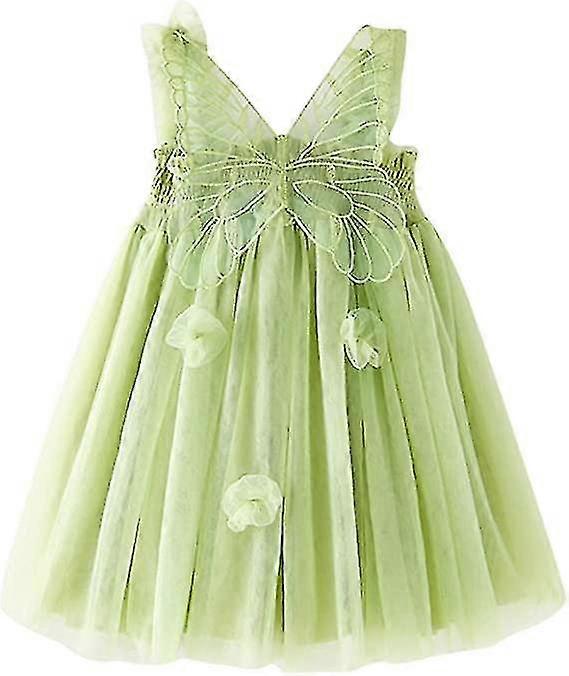 幼儿婴儿女孩公主蝴蝶翅膀仙子裙分层蝴蝶薄纱芭蕾舞裙儿童舞会公主裙