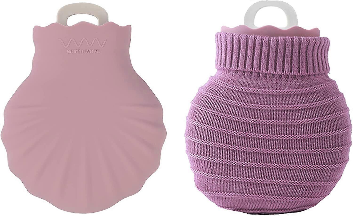 Mini Hand Warmer Explosion Proof Shell with Knitted Cover Purple