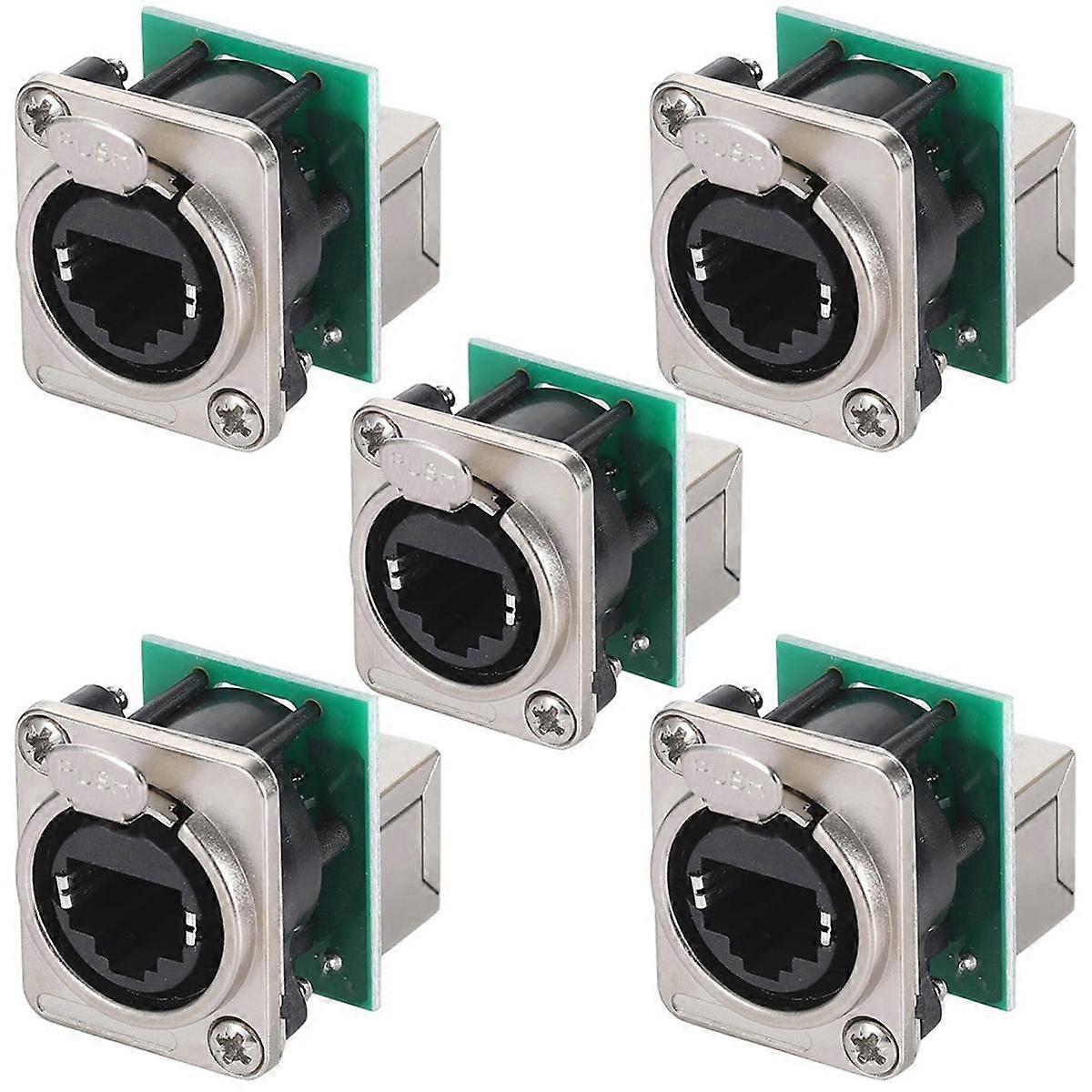 Ethercon Rj45 Chassis Socket,D-N8FDP RJ45 Feed/Pass Panel Mount Jack,D Series Cat5 RJ45 Vertical Panel-Mount Connector