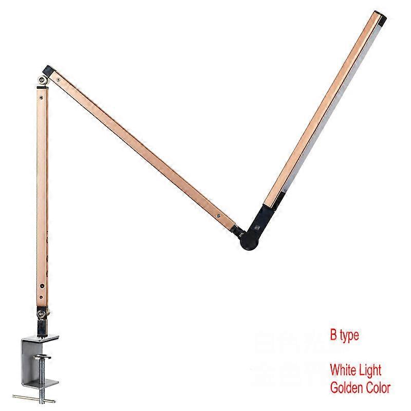8W Modern Rotatable Long Arm Desk Lamp Foldable Adjustable Computer Desk Lamp Eye Protection for Study Reading