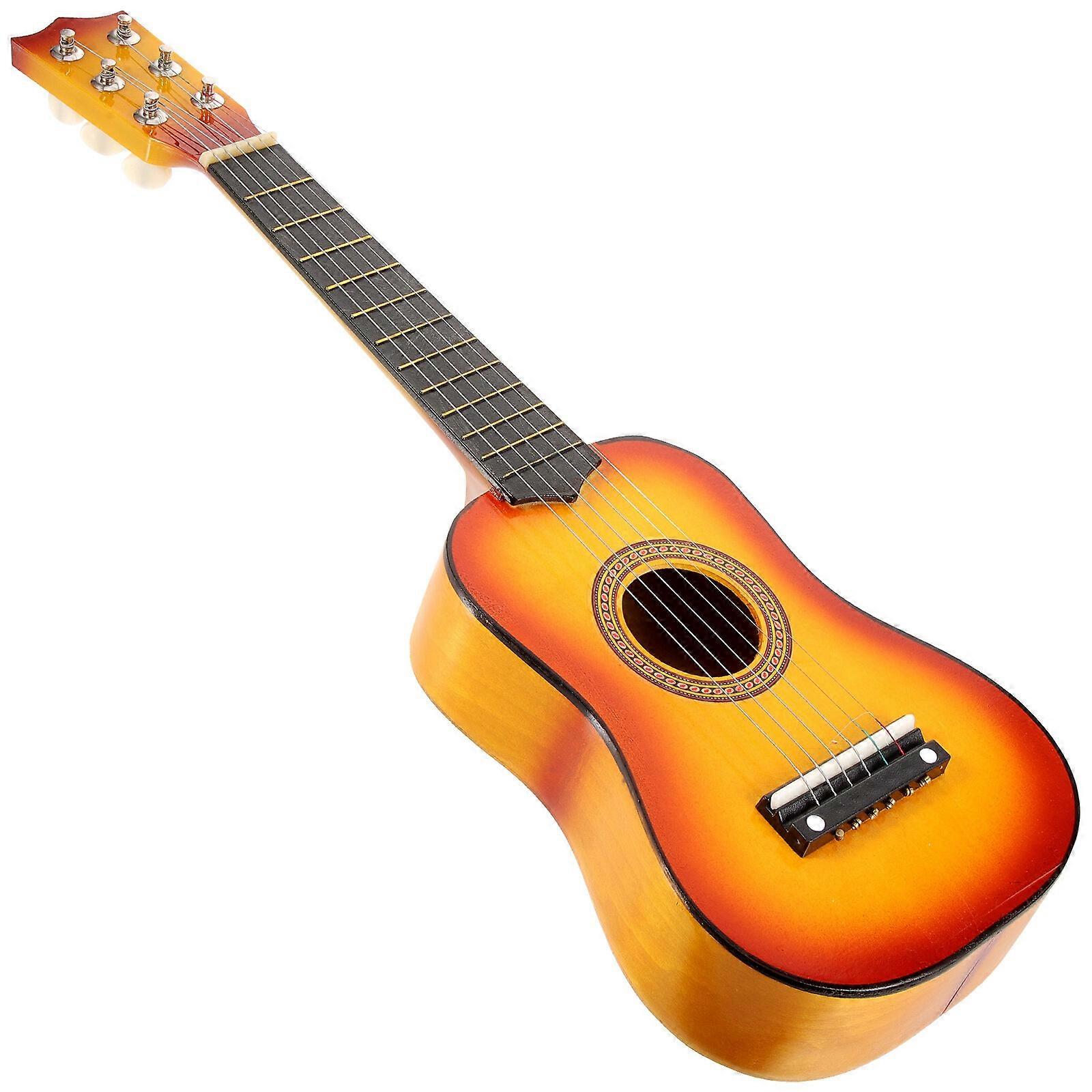 21-calowa gitara akustyczna Mały rozmiar przenośna drewniana gitara dla dzieci dla dzieci (czarny)