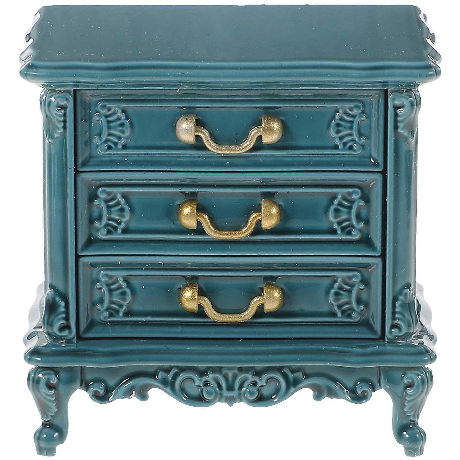 مصغرة البيت مجلس الوزراء ديكور مصغرة خشبية مجلس الوزراء دمية مجلس الوزراء لعبة منزل صغير تخطيط الدعامة