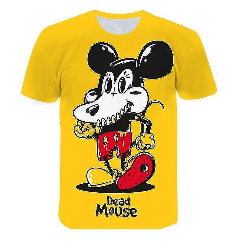 Mickey Mouse Short Sleeve 3d Print T-shirt - 2 High Quality